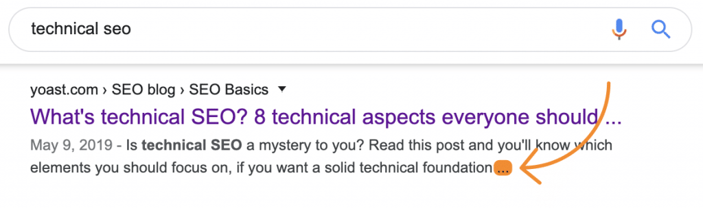 Ejemplo de una Meta Descripción Atractiva en una SERP